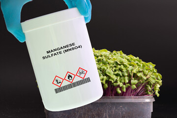  A soluble salt used to correct manganese deficiencies in plants.