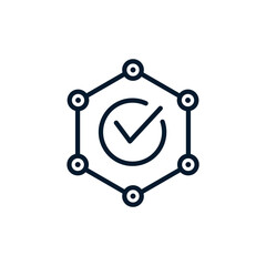 The concept of multi-channel management. Vector icon isolated on white background.