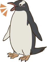 喜ぶジェンツーペンギン