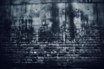 Fototapeta premium black and white brick wall texture Generative AI
