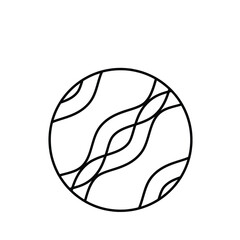 Hand drawn line abstract design 