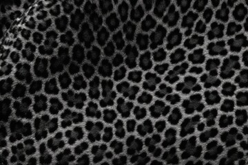 Obraz premium black and white animal print fabric swatch Generative AI