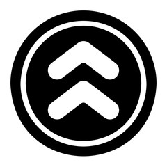 up glyph icon