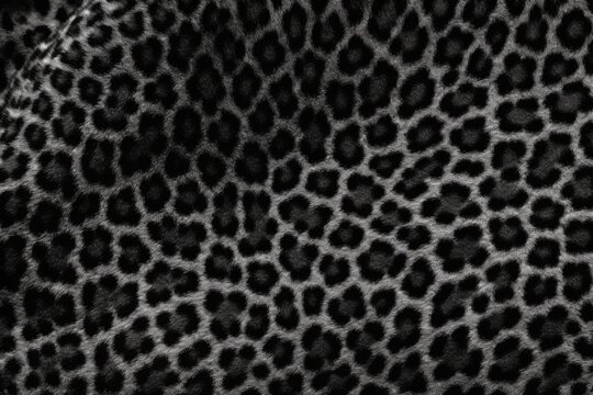 black and white animal print fabric swatch Generative AI