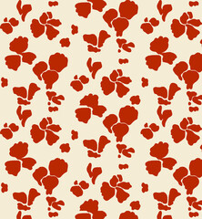 Contemporary seamless textile pattern for rotary print