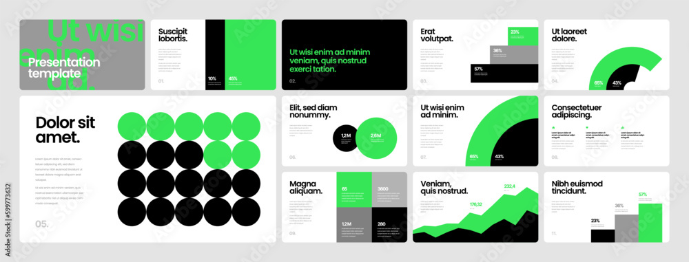 Aufkleber corporate business presentation template. elements of infographics use in presentation, flyer and co