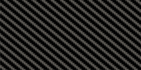 Texture panorama of black carbon fiber seamlees vector background