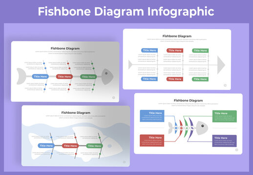 Fishbone Infographic Template Layout