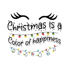 Obraz premium Christmas vector typography design