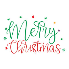 Obraz premium Christmas vector typography design
