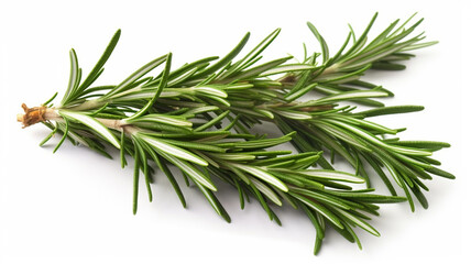 food photography of rosemary. white background isolated without shadow. studio style. generative ai.
