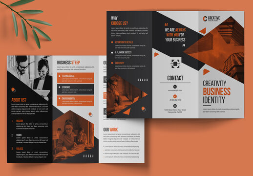 Business Trifold Design Template