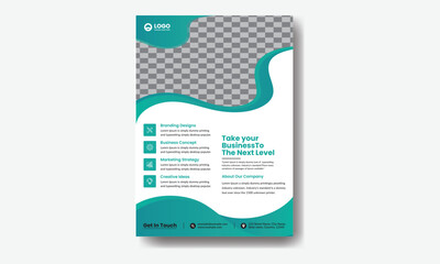 poster flyer pamphlet brochure cover design layout space for photo background, vector illustration template in A4 size.