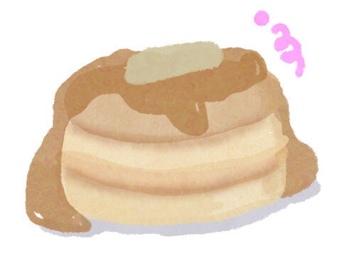 cute cartoon pictures of pancakes watercolor