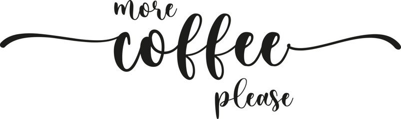 Coffee sign typography illustration