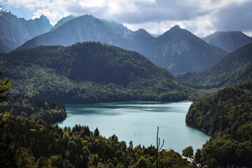 Blue Lake in the Bavarian Alps