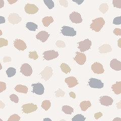  Seamless abstract pattern with color paint spots - 599781097