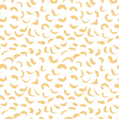 Abstract seamless pattern with yellow paint strokes