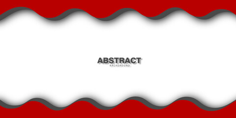 Red wave abstract