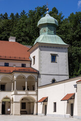 Fototapeta na wymiar 16th century renaissance Sucha Beskidzka castle also called Little Wawel, Sucha Beskidzka, Poland