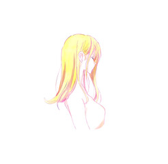 美容のイメージ　女性　金髪