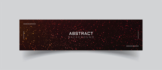 Linkedin banner with shiny background