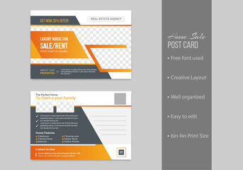 car sales auto show post card template