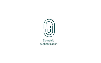 Vector Illustration of Biometric Authentication: Secure Access with Your Unique Identity