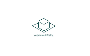 Vector Illustration of Augmented Reality: Blending the Virtual and Real Worlds
