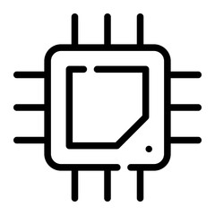 chip Line Icon