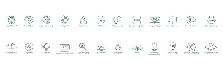 Vector Illustration of AI Technologies: The Future of Innovation