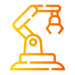 robotic Line Gradient Icon
