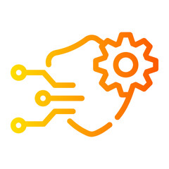 protection Line Gradient Icon