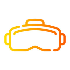 virtual Line Gradient Icon