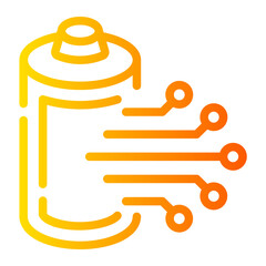 battery Line Gradient Icon