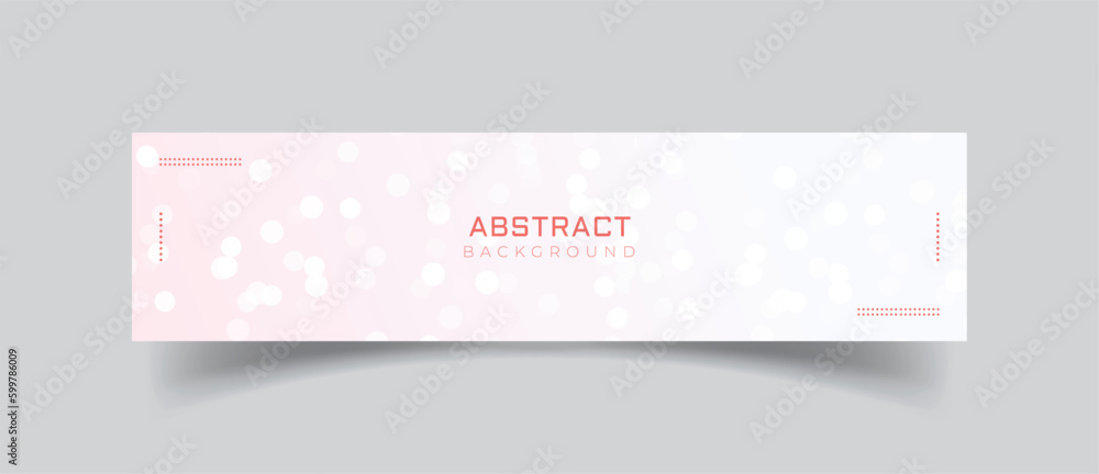 Sticker simple linkedin banner abstract background design