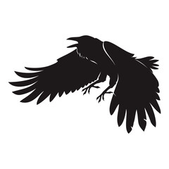 crow vector illustration