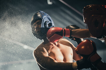 Boxer use various punch combinations, including the jab, hook, uppercut, cross, swing, straight....