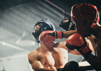 Boxer use various punch combinations, including the jab, hook, uppercut, cross, swing, straight....