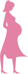 Mother  Day Pregnant Woman Silhouette lcon 
