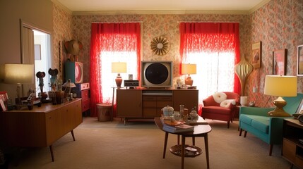 Mid-Century Delight: A Nostalgic 1950s Living Room Filled with Vintage Charm 3. Generative AI