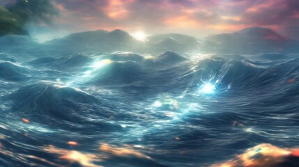 Abstract Background HD, AI Generated 