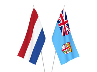 Netherlands and Republic of Fiji flags