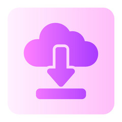 Obraz premium download gradient icon