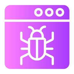 virus glyph icon