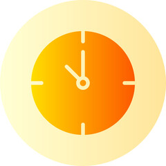 time management gradient icon