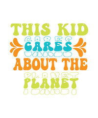 Naklejka premium Earth day isolated typography design