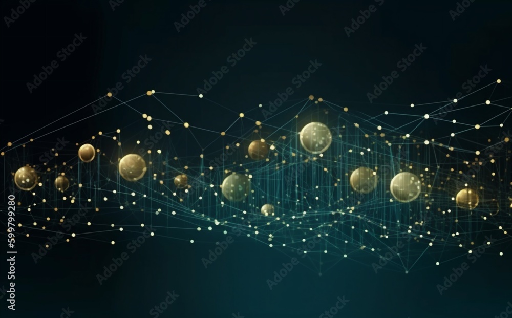 Poster connection background ai optical futuristic network light digital line technology cyberspace. genera