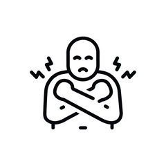 Black line icon for both 