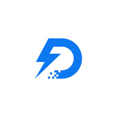 Flash D logo design
